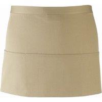 Premier Colours 3 Pocket Apron Workwear Pack of 2 in Khaki