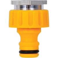 Hozelock Indoor Threaded Tap Connector in Yellow