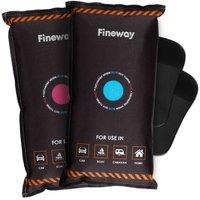 LIVIVO 1kg Reusable Car Dehumidifier Bags 2X Moisture Absorbers in Black | Size: 1000L