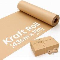 volila 15M Christmas Wrapping Paper for Gifts - Brown