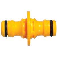 Hozelock Male Hose Connector in Yellow