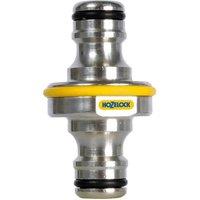 Hozelock Pro Double Male Hose Connector in Silver