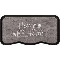 Nicoman Heavy Duty Rubber Boot Tray 75 x 40cm - Sweet Home in Mid Grey | Size: 38 cm x 75 cm
