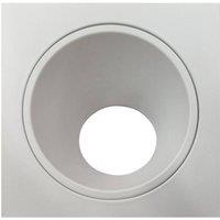 Netlighting Brandon Recessed Downlight Square 1 x GU10 (Max 12W) Matt White