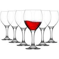 LAV Misket Red Wine Glasses - 365ml - Pack of 6 in Clear