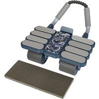 Centra Belly Wheel with Elbow Support Ab Roller Wheel Abdominal Fitness Wheel in Blue