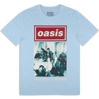 Rock Off officially Licensed Products Oasis Cigarettes & Alcohol Single Cover T-Shirt in Blue | Size: XS