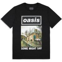 Rock Off officially Licensed Products Oasis Some Might Say Single Cover T-Shirt in Black | Size: 2XL