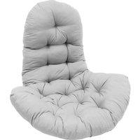 Living and Home 130x95x15cm T-Shaped Garden Cushion for Rattan Swing Chair & Hanging Basket in Light Grey | Size: 130 x 95 x 15 cm