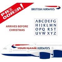 netfurniture Personalised British Airways A380 Model in White