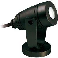 Netlighting Waterproof LED 1 Light Outdoor Wall Light & Spike Spot Black IP68
