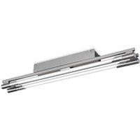 Netlighting Casa 2 Light Flush Light Brushed Steel in Grey