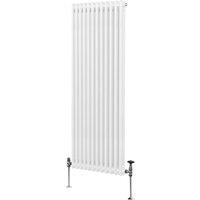 Monstershop Traditional 2 Column Radiator - 1800 x 562mm - White