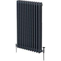 Monstershop Traditional 3 Column Radiator - 1500 x 562mm - Anthracite Grey