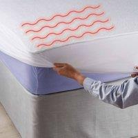Coopers of Stortford Fleece Electric Blanket with Overheat Protection in White | Size: 130 cm x 180 cm