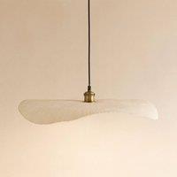 CGC Lighting Wanda Extra Large 60cm Paper Wave Easy Fit Lampshade in Natural White