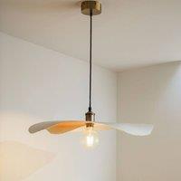 CGC Lighting Wanda Duo Two Layer 60cm Paper Wave Easy Fit Lampshade in Natural White