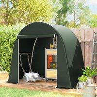 OUTSUNNY 8 x 4 ft Garden Storage Shed Tent Bike Tent, Green