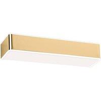 Netlighting Rodan 20cm Flush Wall Lamp Gold Shine White Finish