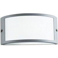 Netlighting Austin Outdoor Aluminum Flush Wall Lamp Silver E27