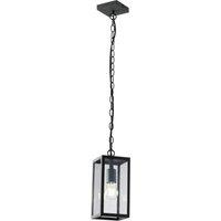 Netlighting Mirage Outdoor Ceiling Pendant Lantern Anthracite IP44 E27 in Black