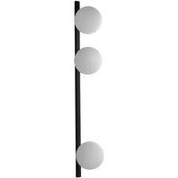 Netlighting Enoire Triple Globe Wall Lamp Black Opal E14