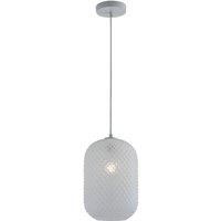 Netlighting Ashford Glass Dome Pendant White E27