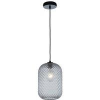Netlighting Ashford Glass Dome Pendant Grey E27