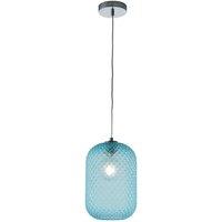 Netlighting ASHFORD Dome Pendant Ceiling Light Blue 20x34.5cm | Size: 20x34.5 cm