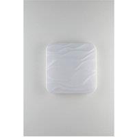 Netlighting Wave Integrated LED Dimmable Flush Ceiling Lamp Star Dust Effect in White