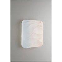 Netlighting Wave Integrated LED Dimmable Flush Ceiling Lamp Star Dust Effect in White