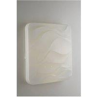 Netlighting Wave Integrated LED Dimmable Flush Ceiling Lamp Star Dust Effect in White
