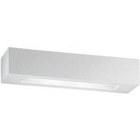 Netlighting CANDIDA 2 Light Plaster Wall Light White 36x9x7cm | Size: 36 x 9 x 7 cm