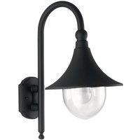 Netlighting PAVIA Outdoor Dome Wall Light Black IP44 26x48x34cm | Size: 26 x 48 x 34 cm