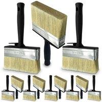 VOGREX 12pk Shed Fence Brush 5 Multipurpose Wide Block in Black