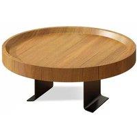 VOGREX Coffee Table Adjustable Sofa Arm Table Side Table in Brown