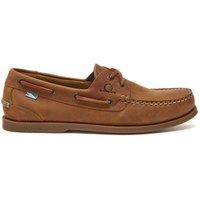 CHATHAM MARINE Men's The Deck II G2 - Premium Leather Boat Shoes in Walnut | Size: 9