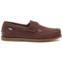 CHATHAM MARINE Men's The Deck II G2 - Premium Leather Boat Shoes in Chocolate | Size: 15