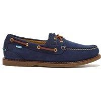 CHATHAM MARINE Men's Lyme G2 - Premium Nubuck Boat Shoes in Navy | Size: 10