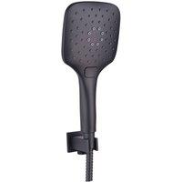 Bathroom Kingdom Essential Black Square Hand Shower & Bracket
