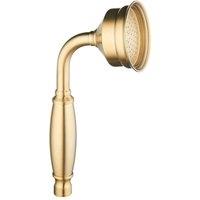 Bathroom Kingdom Beaumaris Brushed Brass Traditional Hand Shower in Gold