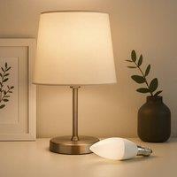 Voltico 6W E14 LED Candle Bulb Set (4-Pack) in White