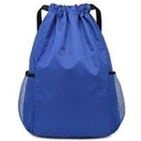 Havendro Blue Sport String Drawstring Bag Pack Sack School Gym Waterproof