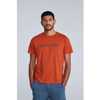 Animal Men's 'Classico' Lightweight Breathable Soft Short Sleeve Cotton T-Shirt in Terracotta | Size: XS