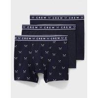 Crew Clothing Men's 3Pk Jersey Boxer Navy Multi | Size: Medium
