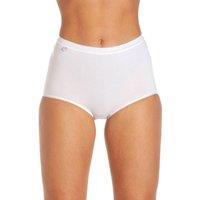 La Marquise Women's 6 Pack Cotton Comfort Stretch Maxi Briefs in White | Size: 14