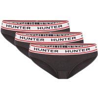 Hunter Women's 3 Pack Bikini Briefs in Black | Size: Medium