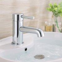 Bathroom Kingdom Chepstow Chrome Basin Mixer Tap + Waste in Silver