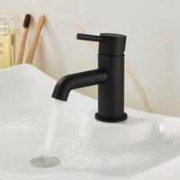 Bathroom Kingdom Chepstow Black Basin Mixer Tap + Waste