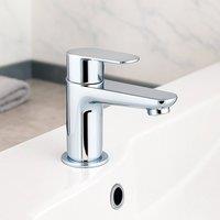 Bathroom Kingdom Barmouth Chrome Basin Mixer Tap & Waste in Silver